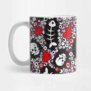 Skulls and fishbones Mug